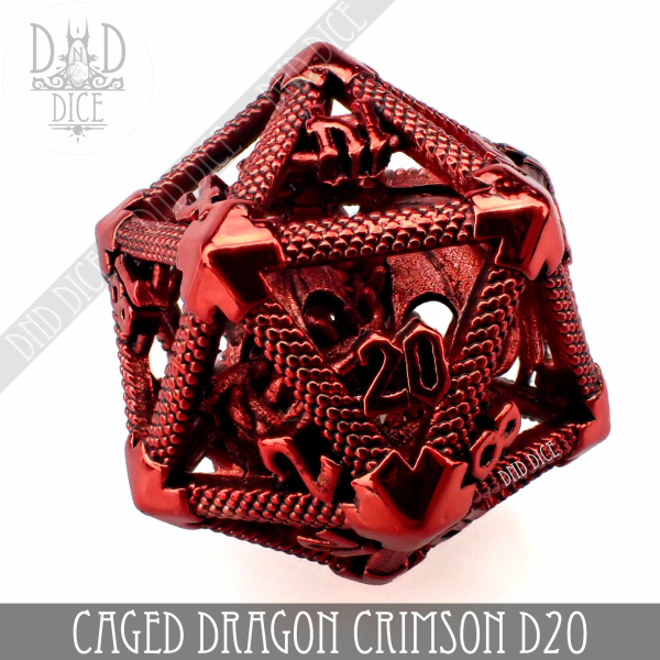 King of Crits Dice: Caged Dragon D20 #2