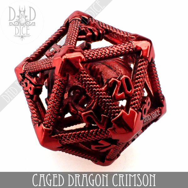 King of Crits Dice: Caged Dragon D20 #3
