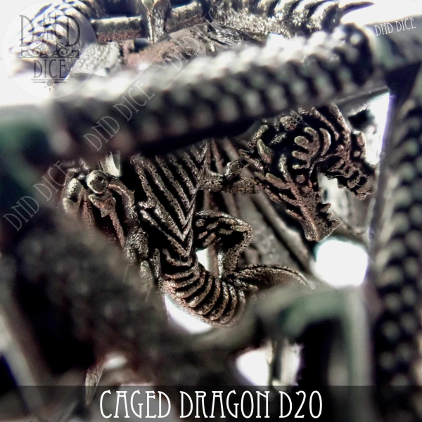 King of Crits Dice: Caged Dragon D20 #4