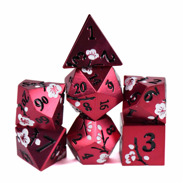 King of Crits Dice: Apple Blossom (Metal)