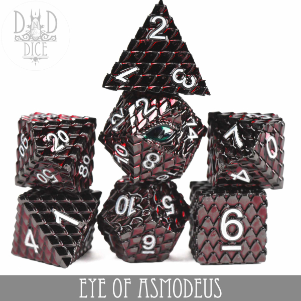 King of Crits Dice: Eye of Asmodeus (Metal)