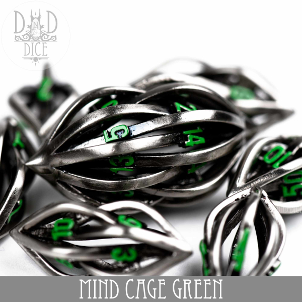 King of Crits Dice: Mind Cage Green - Metal (Gift Box)