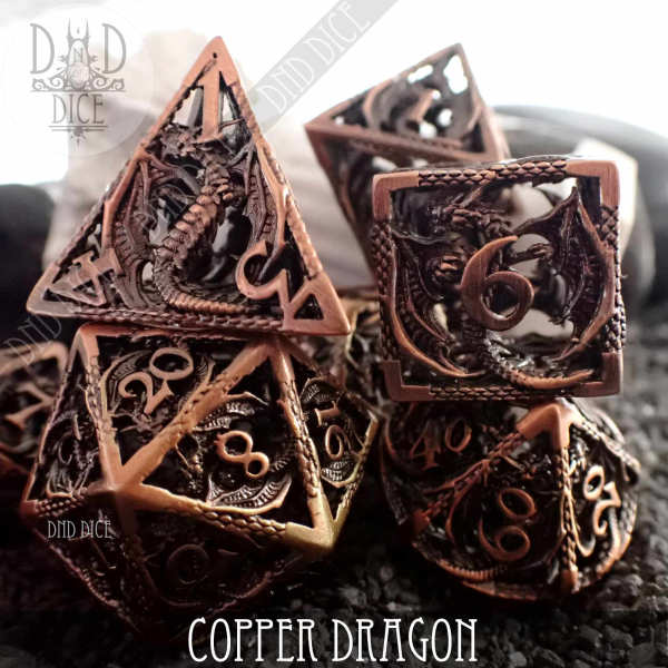 King of Crits Dice: Copper Dragon - Metal (Gift Box)