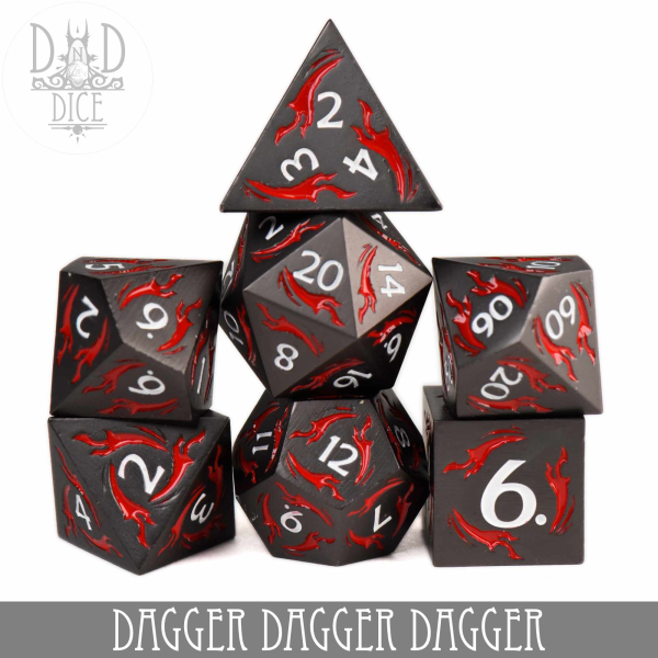 King of Crits Dice: Dagger Dagger Dagger (Metal)
