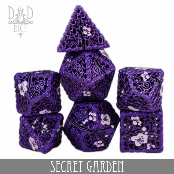 King of Crits Dice: Secret Garden Metal (Gift Box)