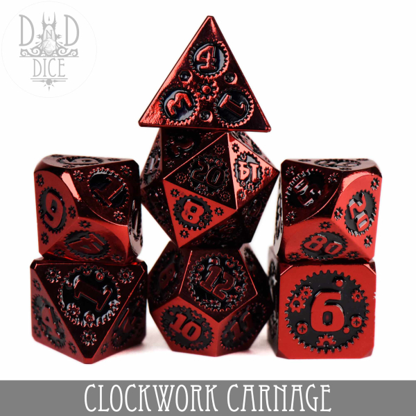 King of Crits Dice: Clockwork Carnage (Metal)
