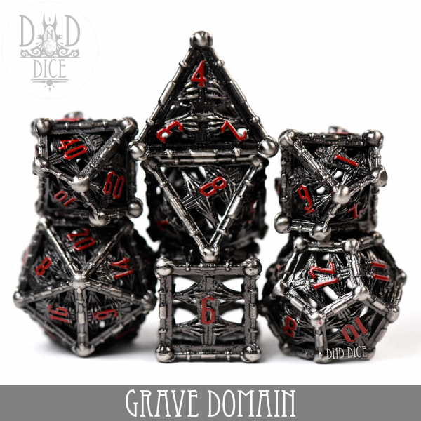 King of Crits Dice: Grave Domain - Metal (Gift Box)