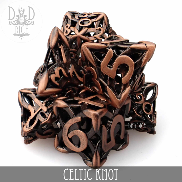 King of Crits Dice: Celtic Knot - Metal (Gift Box)