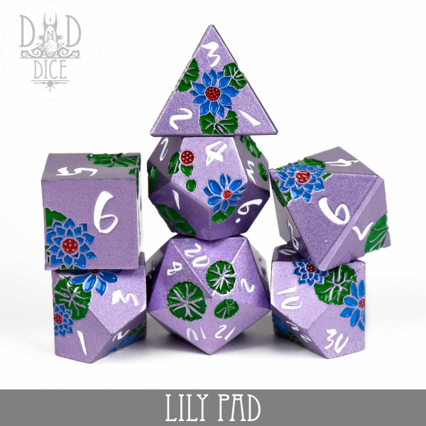 King of Crits Dice: Lily Pad (Metal)