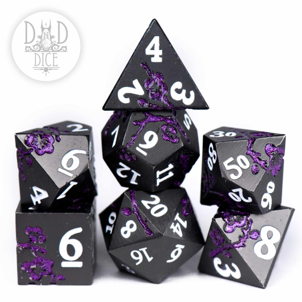 King of Crits Dice: Steel Magnolias Purple (Metal)