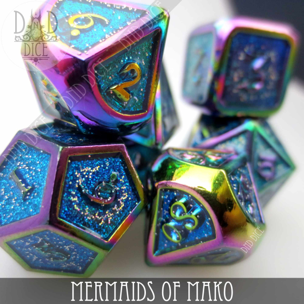 King of Crits Dice: Mermaids of Mako (Metal)