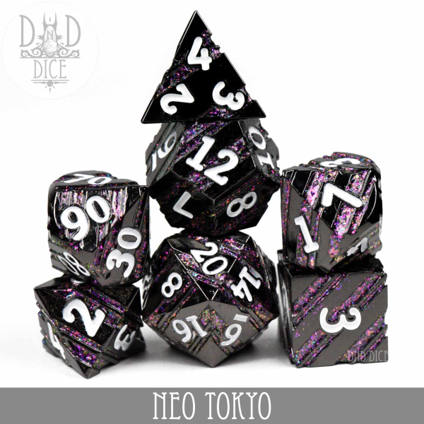 King of Crits Dice: Neo Tokyo (Metal)