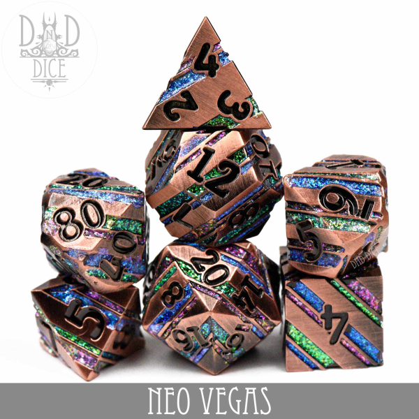 King of Crits Dice: Neo Vegas (Metal)