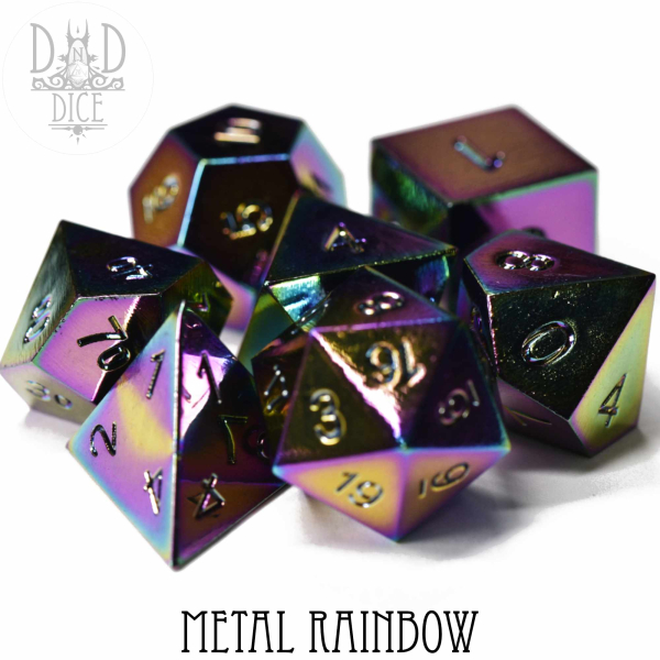 King of Crits Dice: Metal Rainbow (Metal)