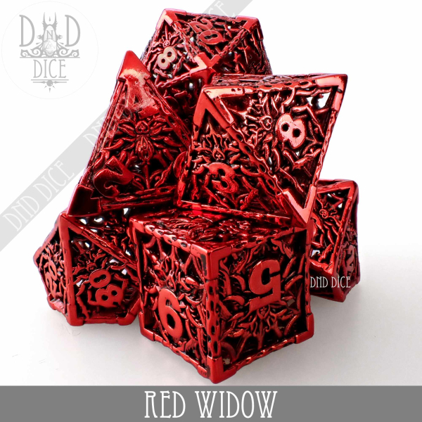 King of Crits Dice: Red Widow Spider - Metal (Gift Box)