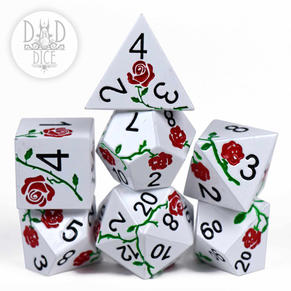 King of Crits Dice: Enchanted Rose: Beauty - (Metal)