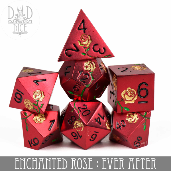 King of Crits Dice: Enchanted Rose: Ever After - (Metal)