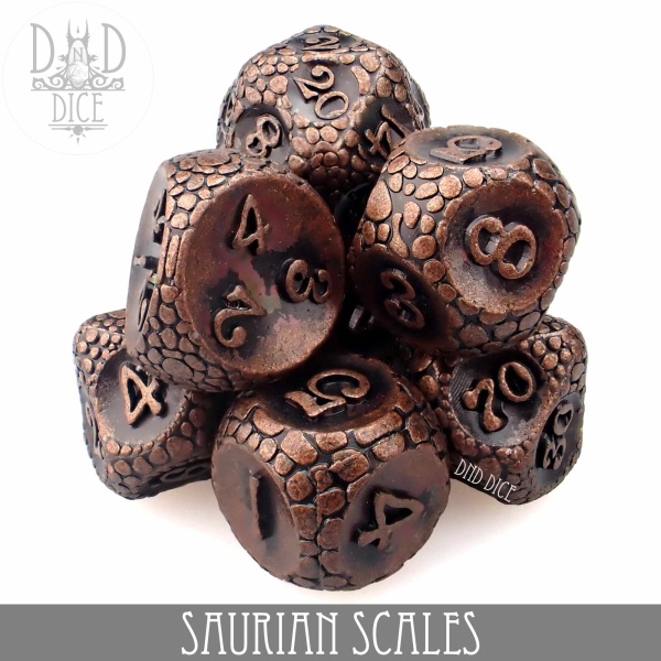 King of Crits Dice: Saurian Scales (Metal)