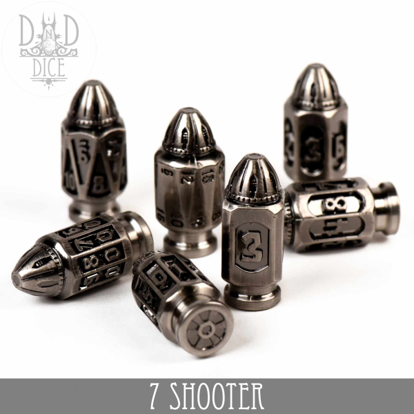 King of Crits Dice: 7 Shooter Iron (Metal)