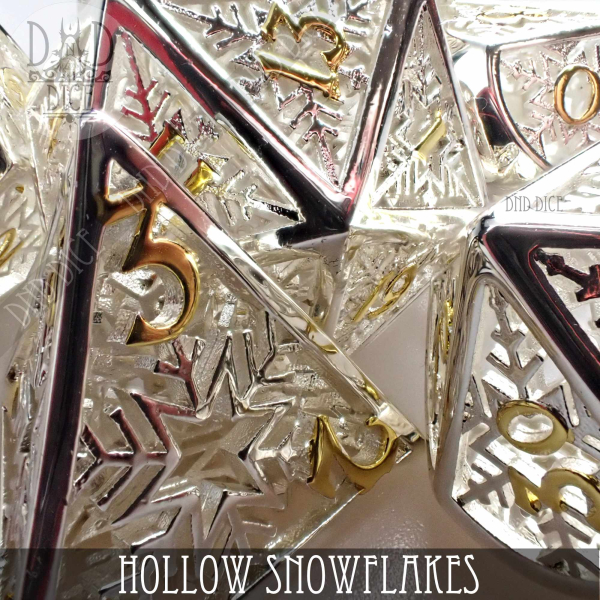 King of Crits Dice: Snowflakes - Metal (Gift Box)