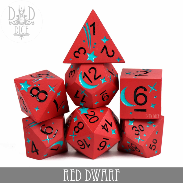 King of Crits Dice: Red Dwarf (Metal)