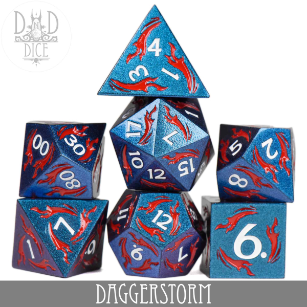 King of Crits Dice: Daggerstorm (Metal)