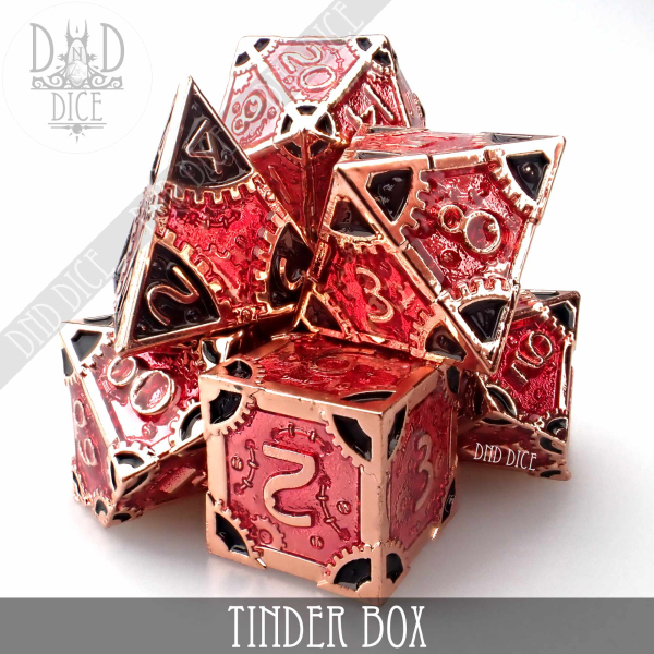 King of Crits Dice: Tinder Box (Metal)