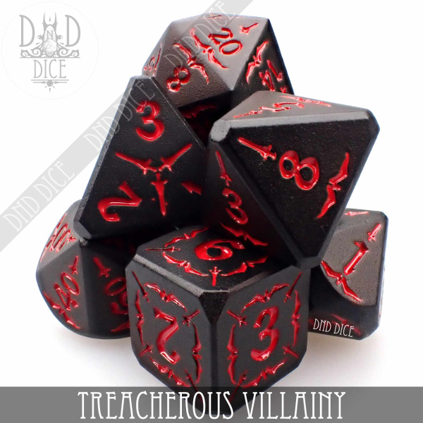 King of Crits Dice: Treacherous Villainy (Metal)