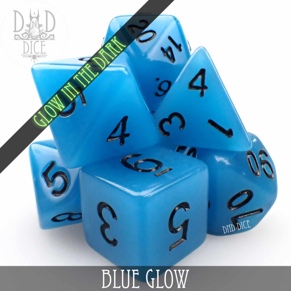 King of Crits Dice: Blue Glow in the Dark