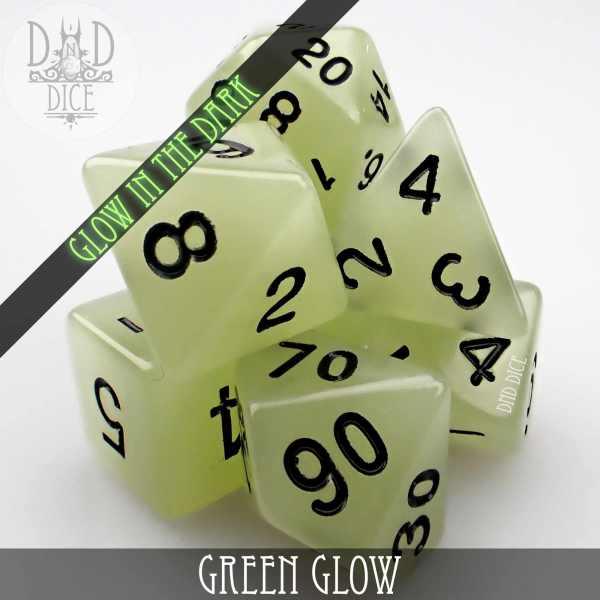 King of Crits Dice: Green Glow in the Dark
