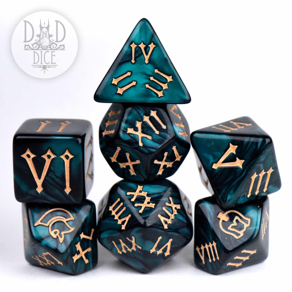 King of Crits Dice: Roman Legion Green