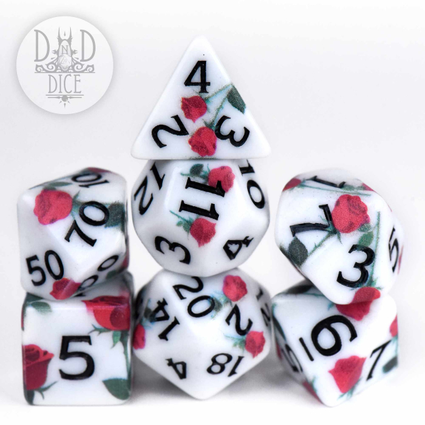 King of Crits Dice: Rose Doodles