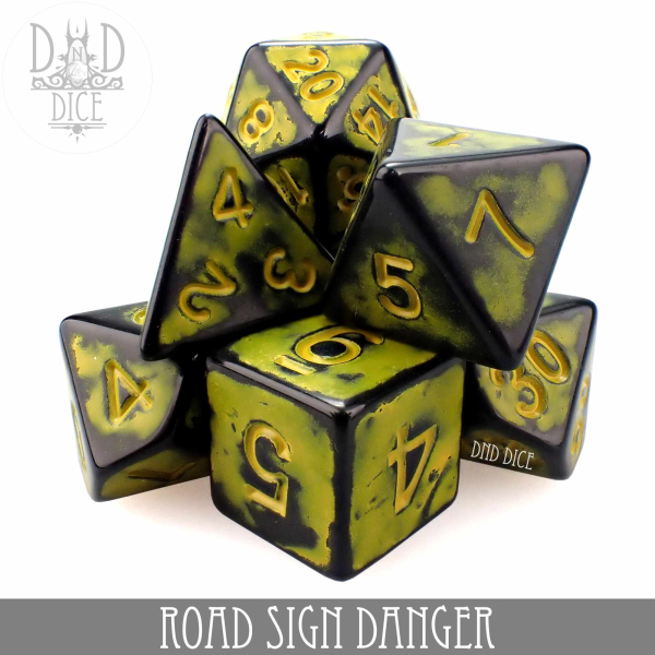 King of Crits Dice: Road Sign Danger
