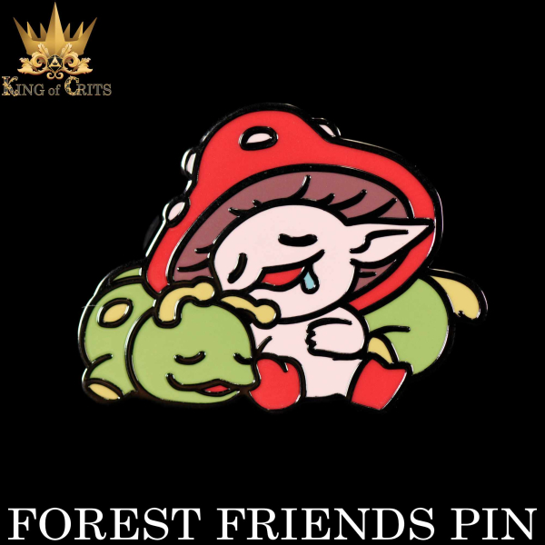 King of Crits Dice: Forest Friends (Enamel Pin)