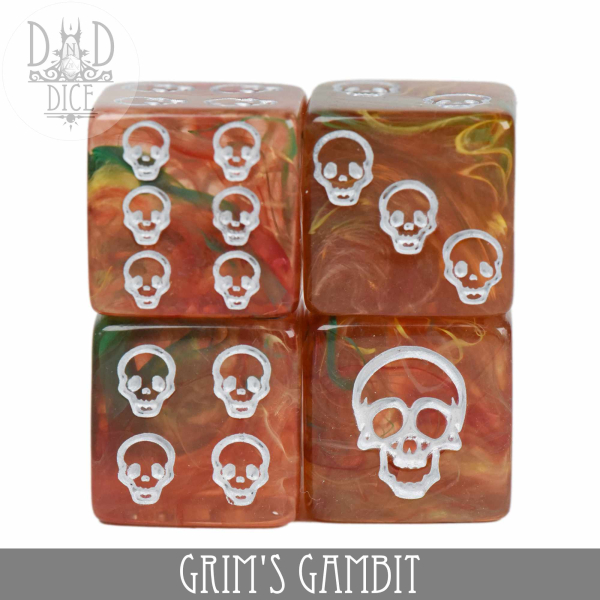 King of Crits Dice: Grim's Gambit 4D6 Set