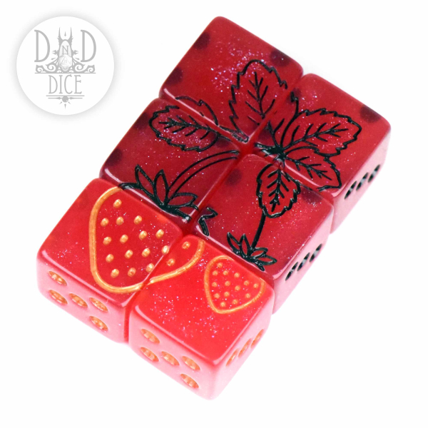 King of Crits Dice: Strawberry Patch 6D6