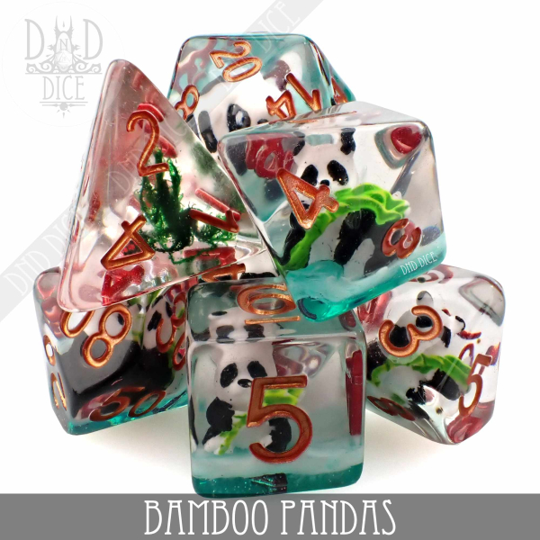 King of Crits Dice: Bamboo Pandas