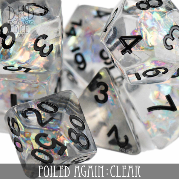 King of Crits Dice: Foiled Again Clear