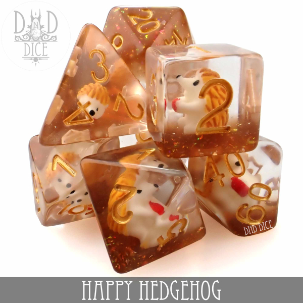 King of Crits Dice: Happy Hedgehog