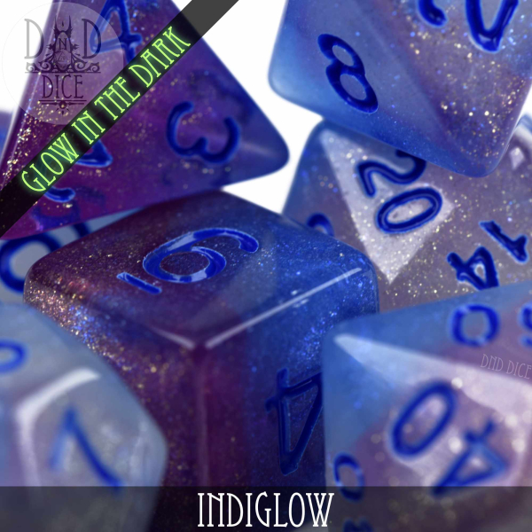 King of Crits Dice: Indiglow Glow in the Dark