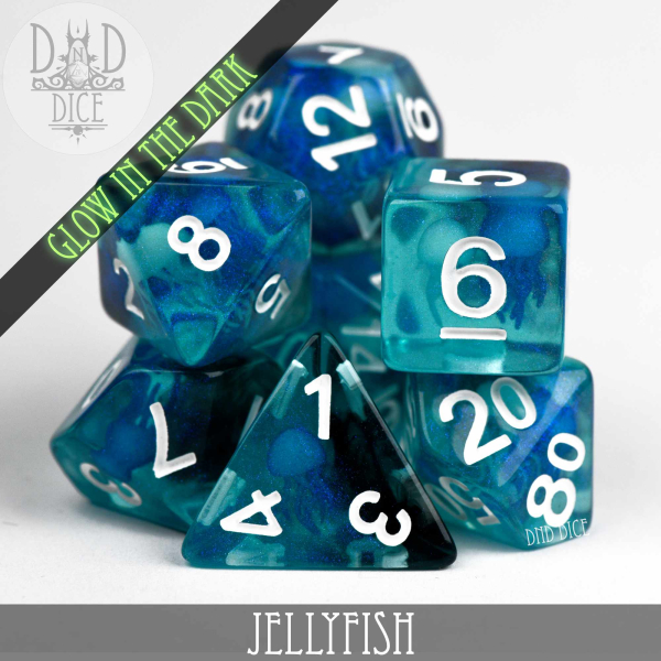King of Crits Dice: Jellyfish (Glow)