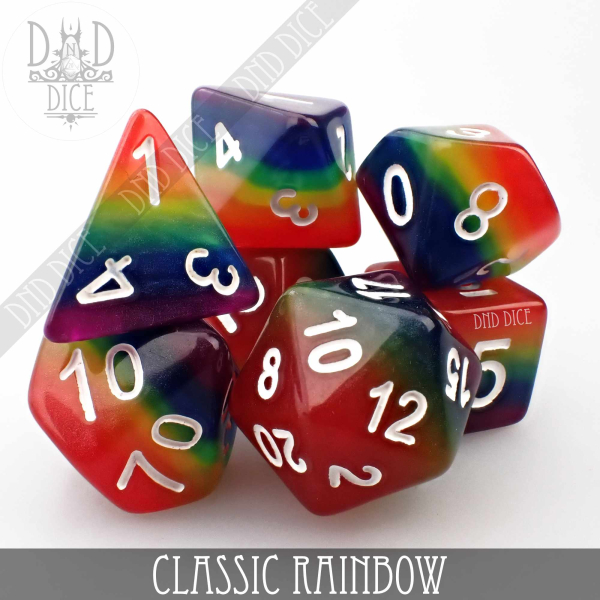 King of Crits Dice: Classic Rainbow