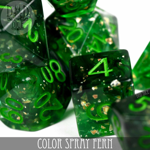 King of Crits Dice: Color Spray Fern
