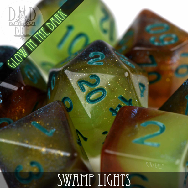 King of Crits Dice: Swamp Lights Glow in the Dark