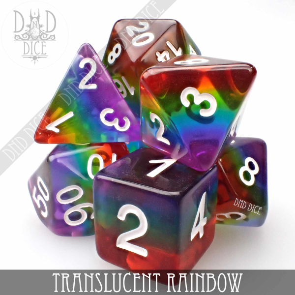 King of Crits Dice: Translucent Rainbow