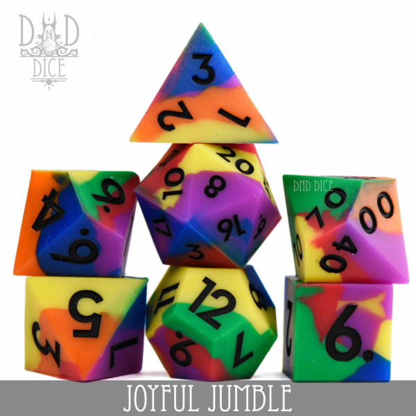 King of Crits Dice: Joyful Jumble (Silicone)