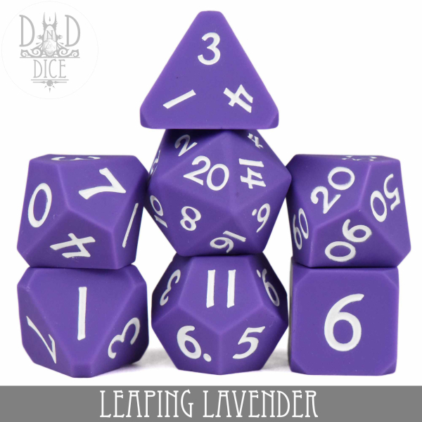 King of Crits Dice: Leaping Lavender (Silicone)