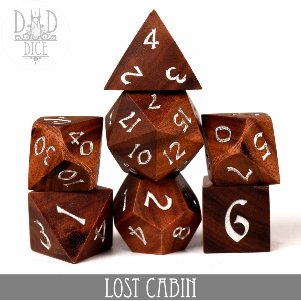King of Crits Dice: Lost Cabin - Wood (Gift Box)