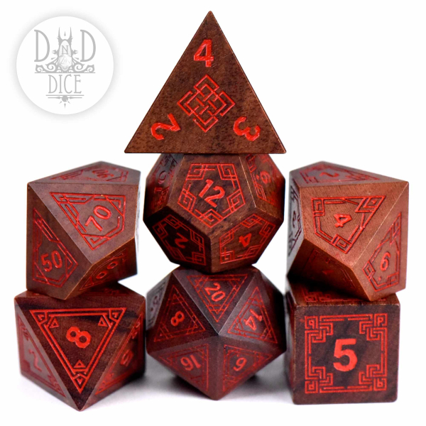 King of Crits Dice: Interlinked - Wood (Gift Box)