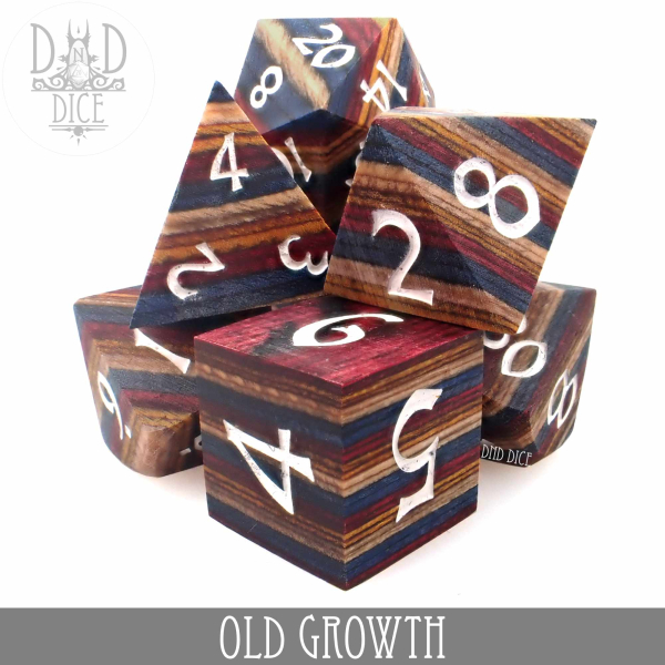 King of Crits Dice: Old Growth - Wood (Gift Box)